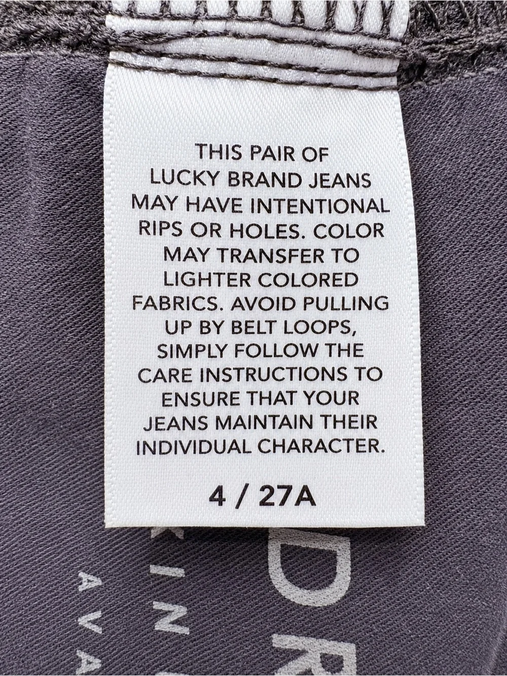 Lucky Brand Slim Grey Mid-Rise Skinny Jeans